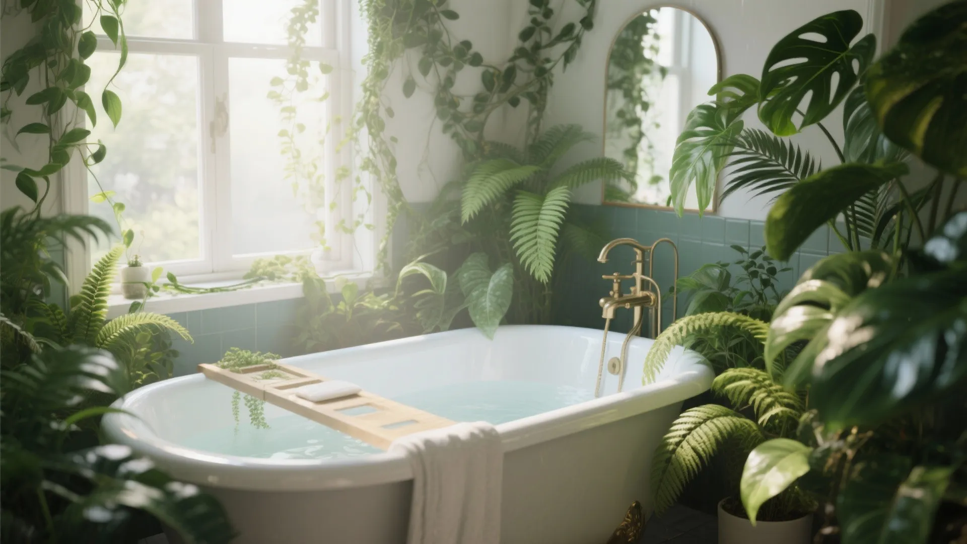 3. Greenery for a Fresh Feel