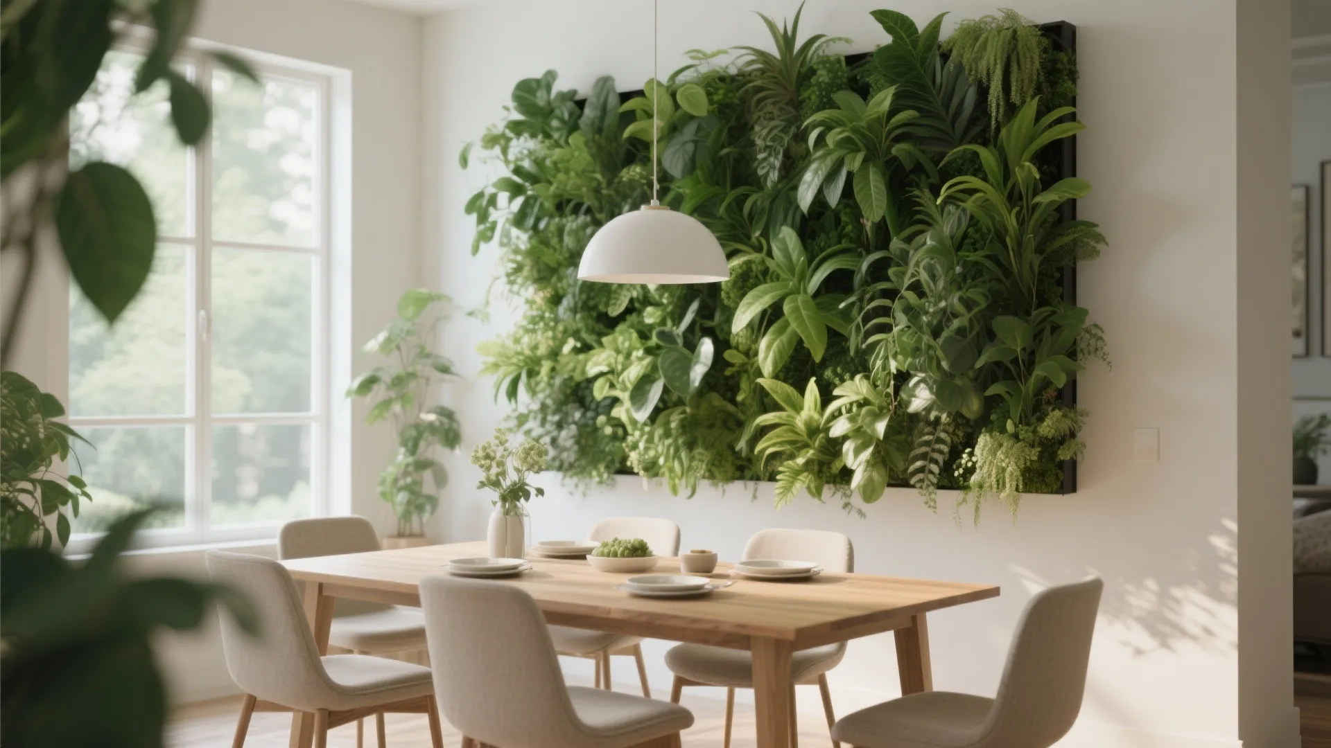 8. Wall-mounted Greenery