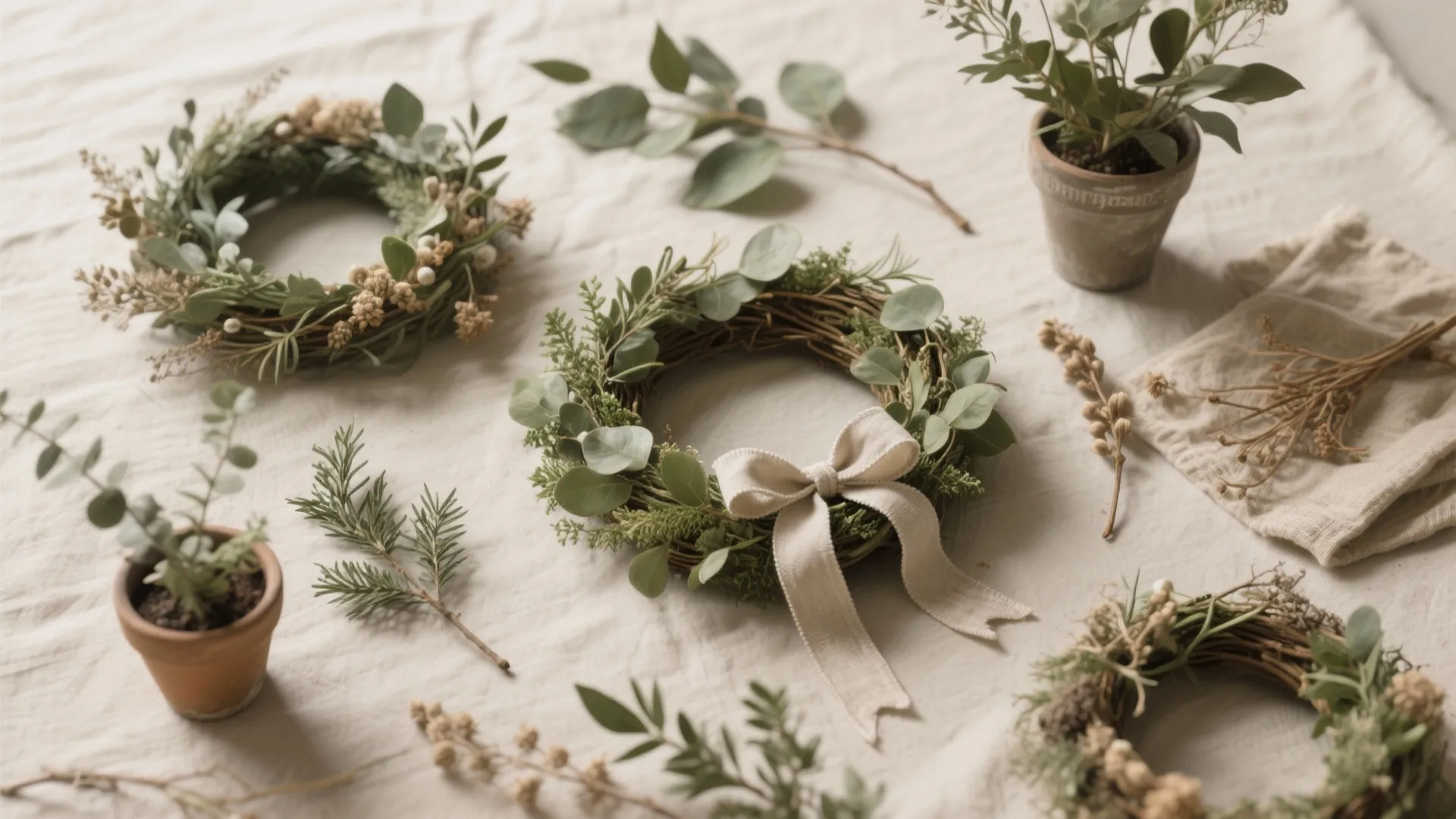 Greenery, wreaths and seasonal swaps