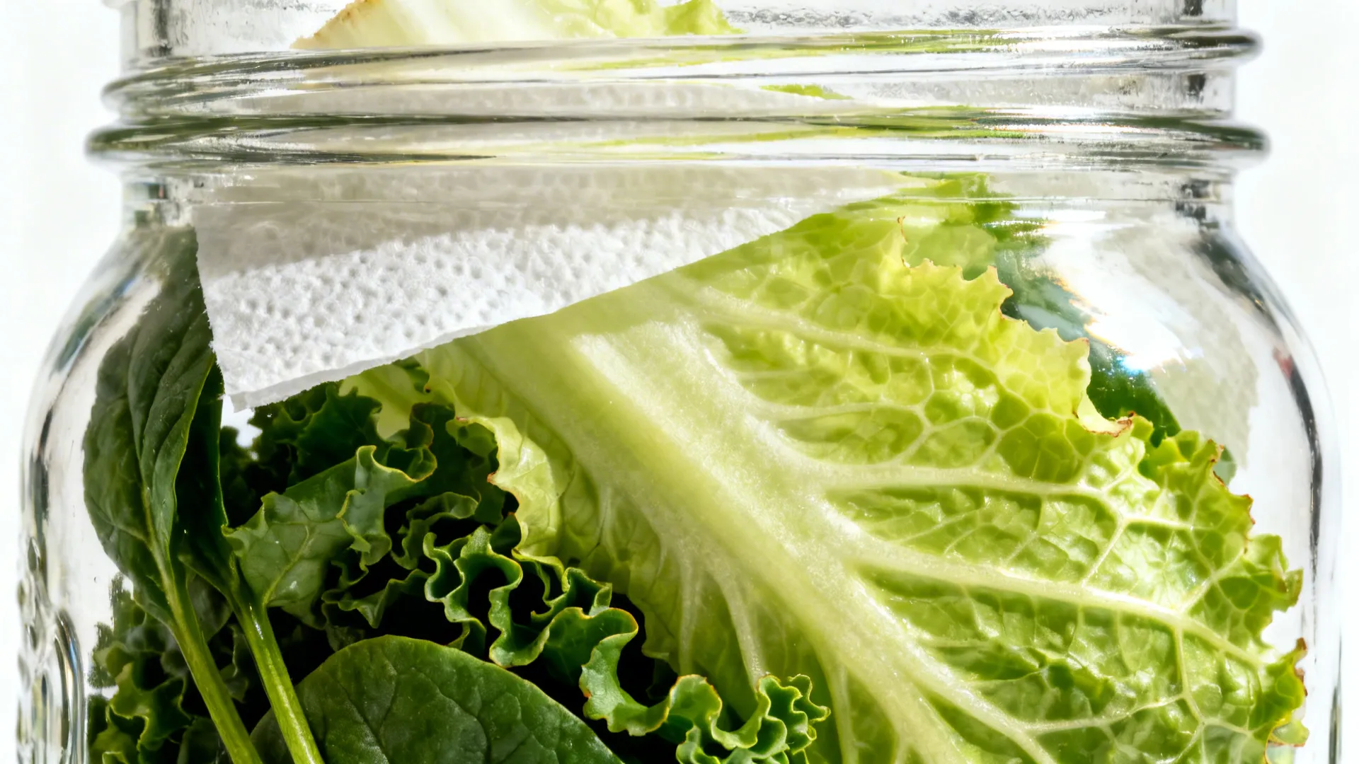 Leafy Greens in Clear Containers