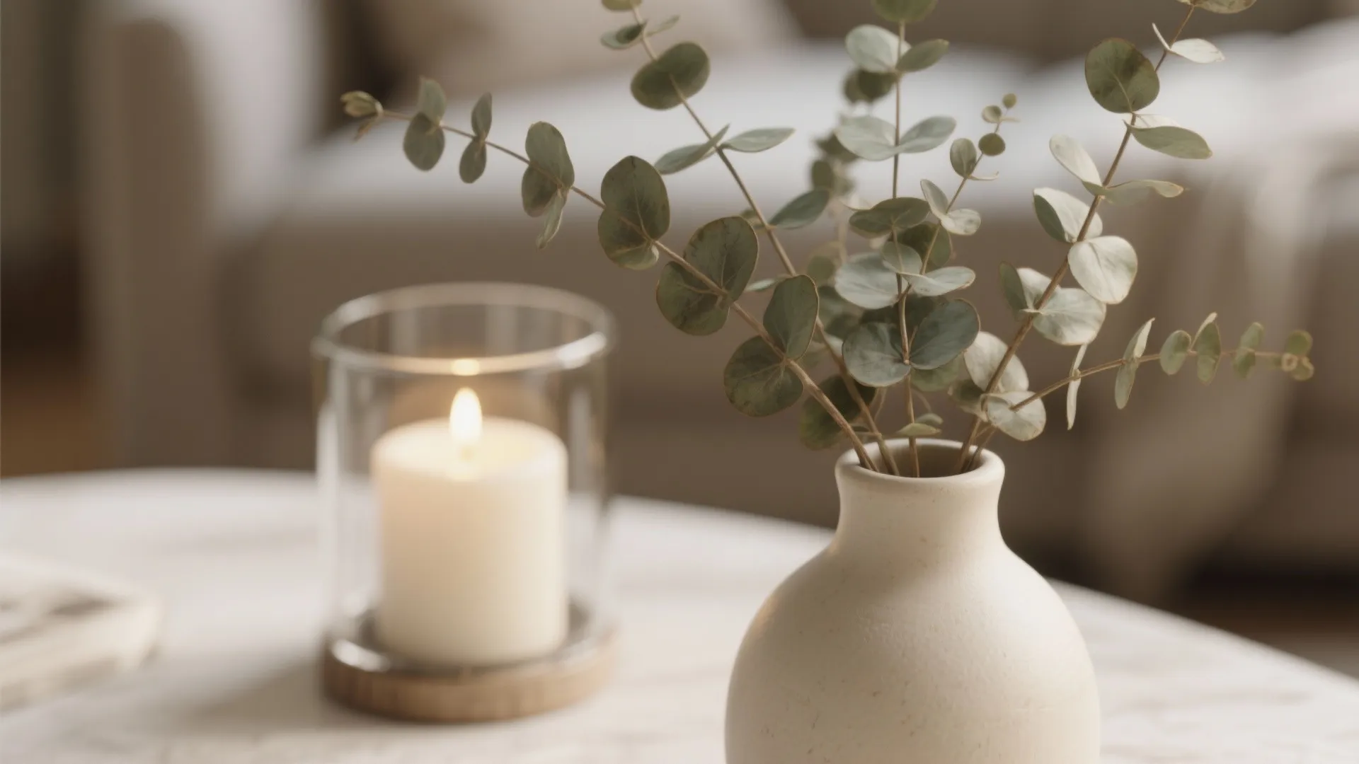 Fresh greens and soft lighting for warmth