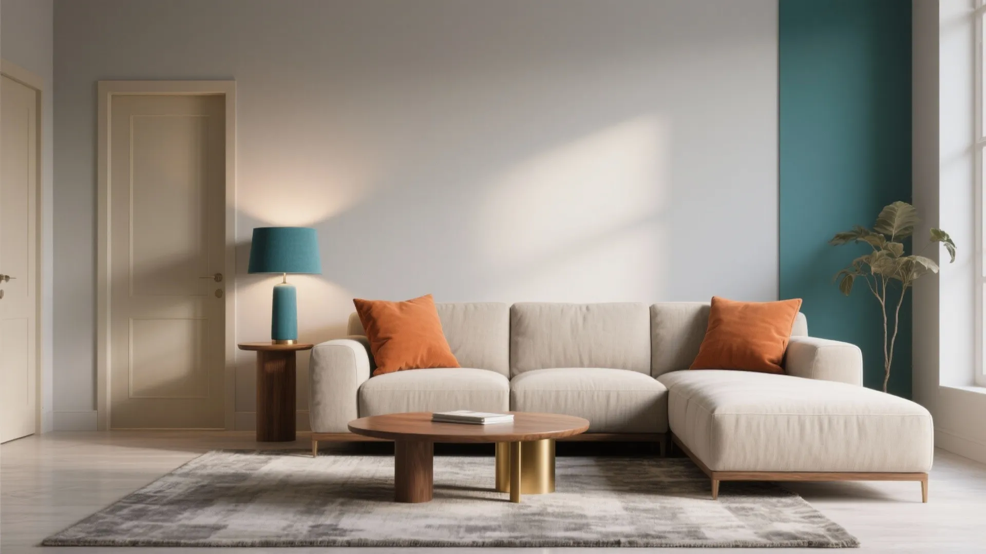 Soft Neutrals with Bold Accents