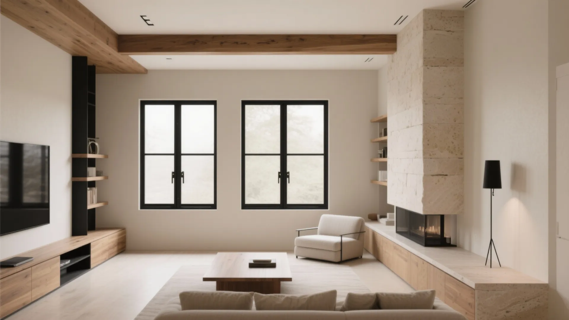 Greige + Black Accents