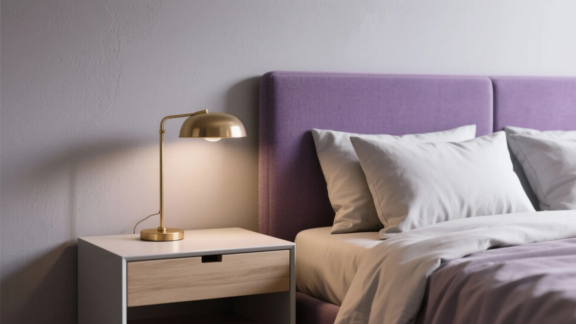 Purple + Greige + Warm Metals