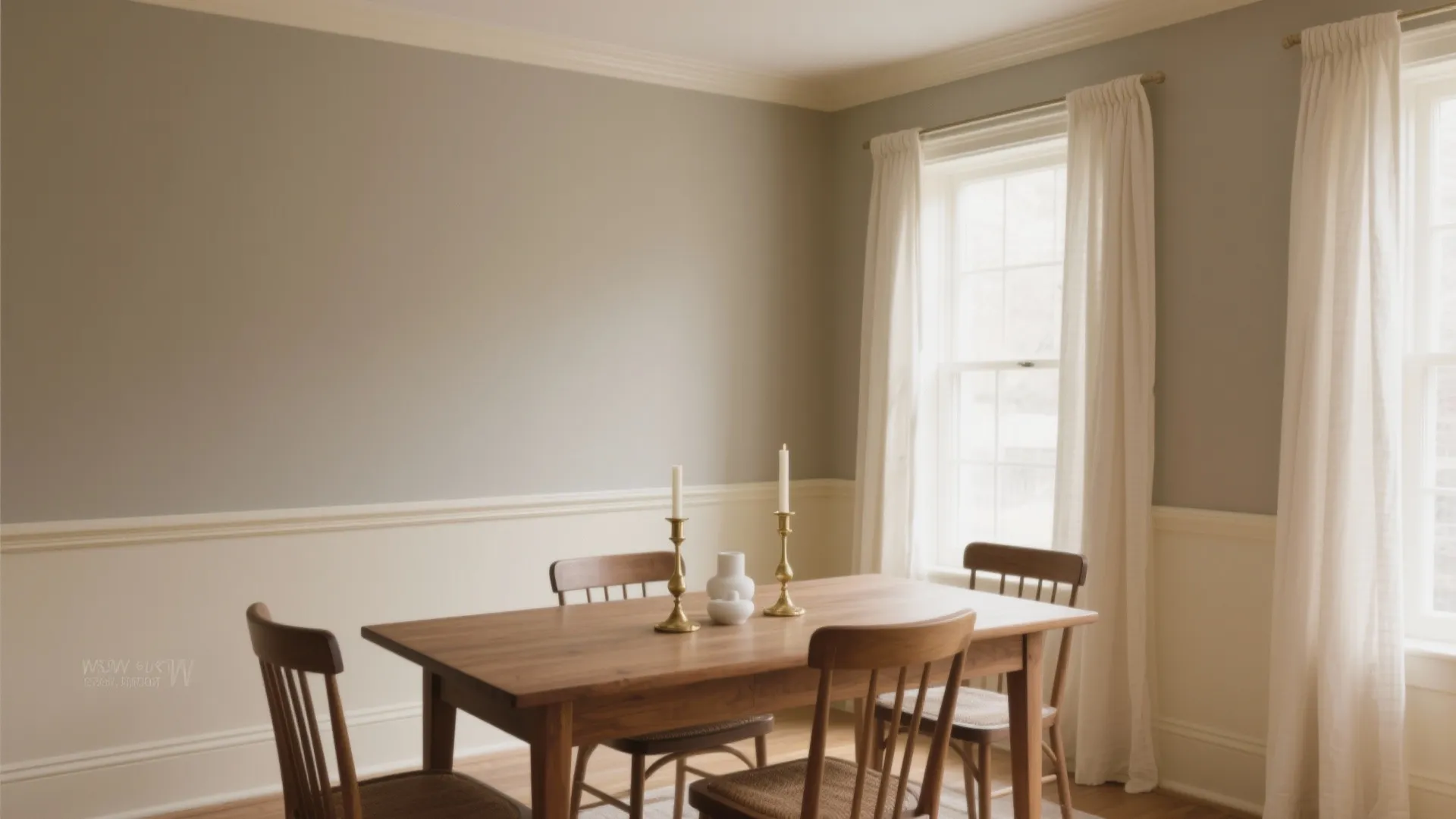 Idea 1: Warm Greige + Cream Trim