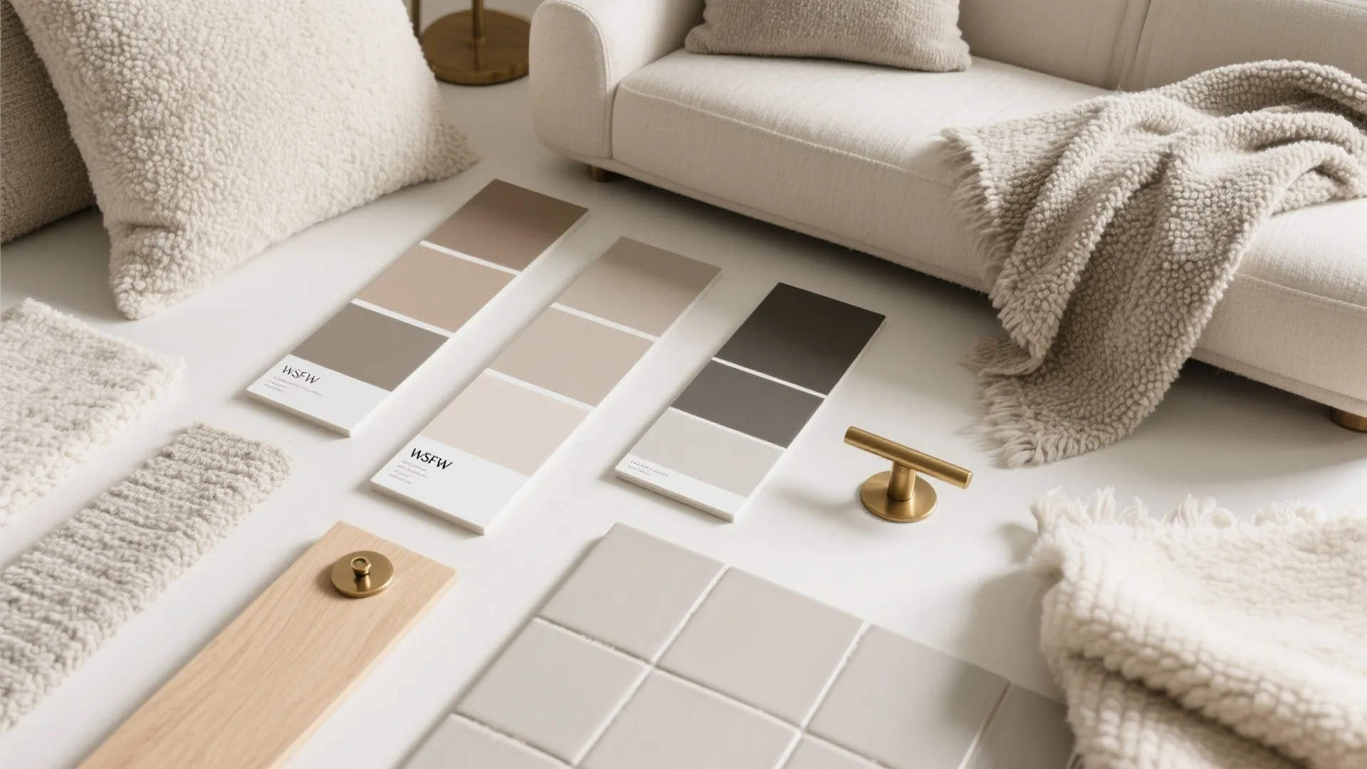 Warm Greige Walls with Layered Textures