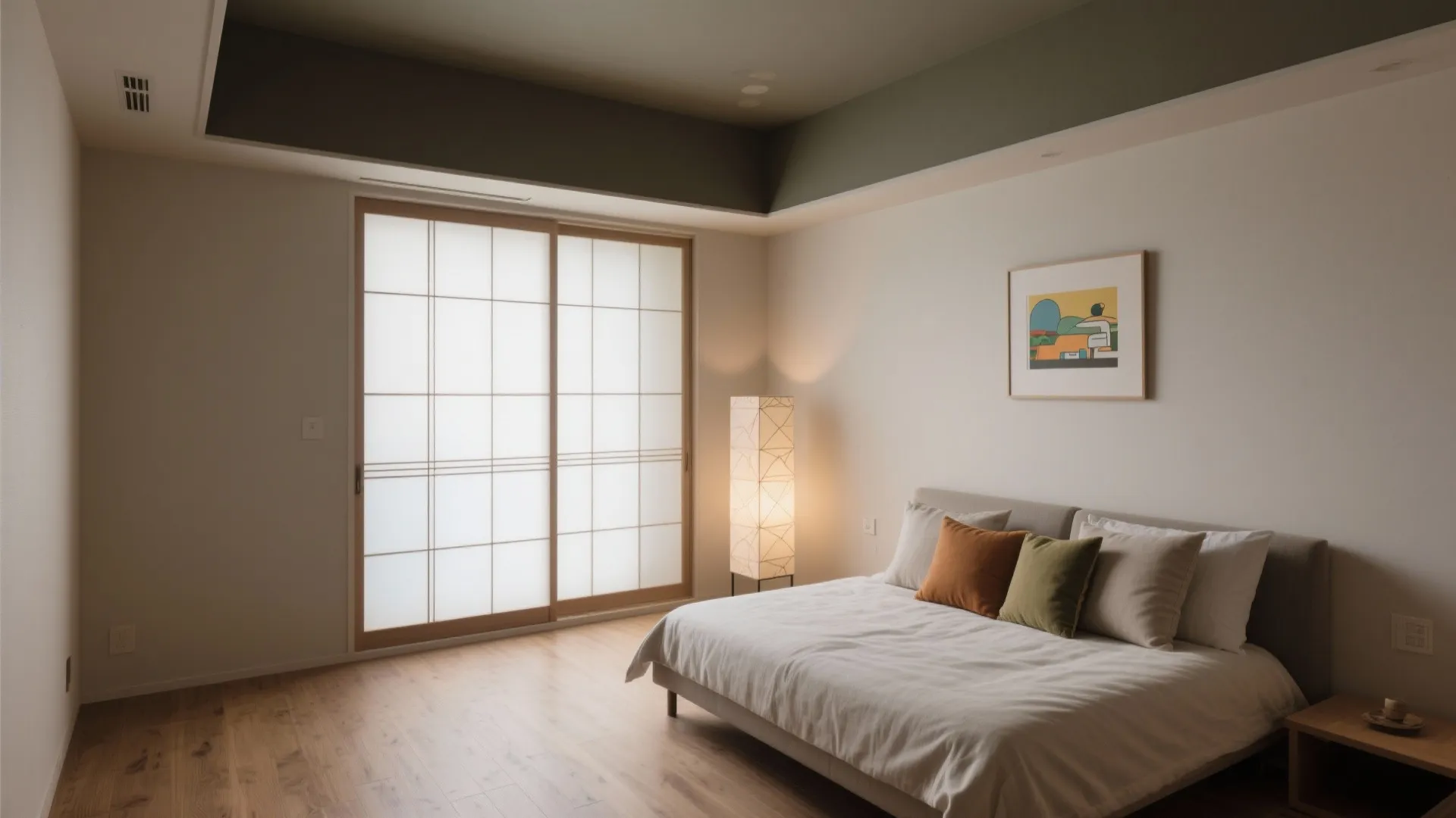 色と素材：日式風格の静けさを4LDKの広がりに