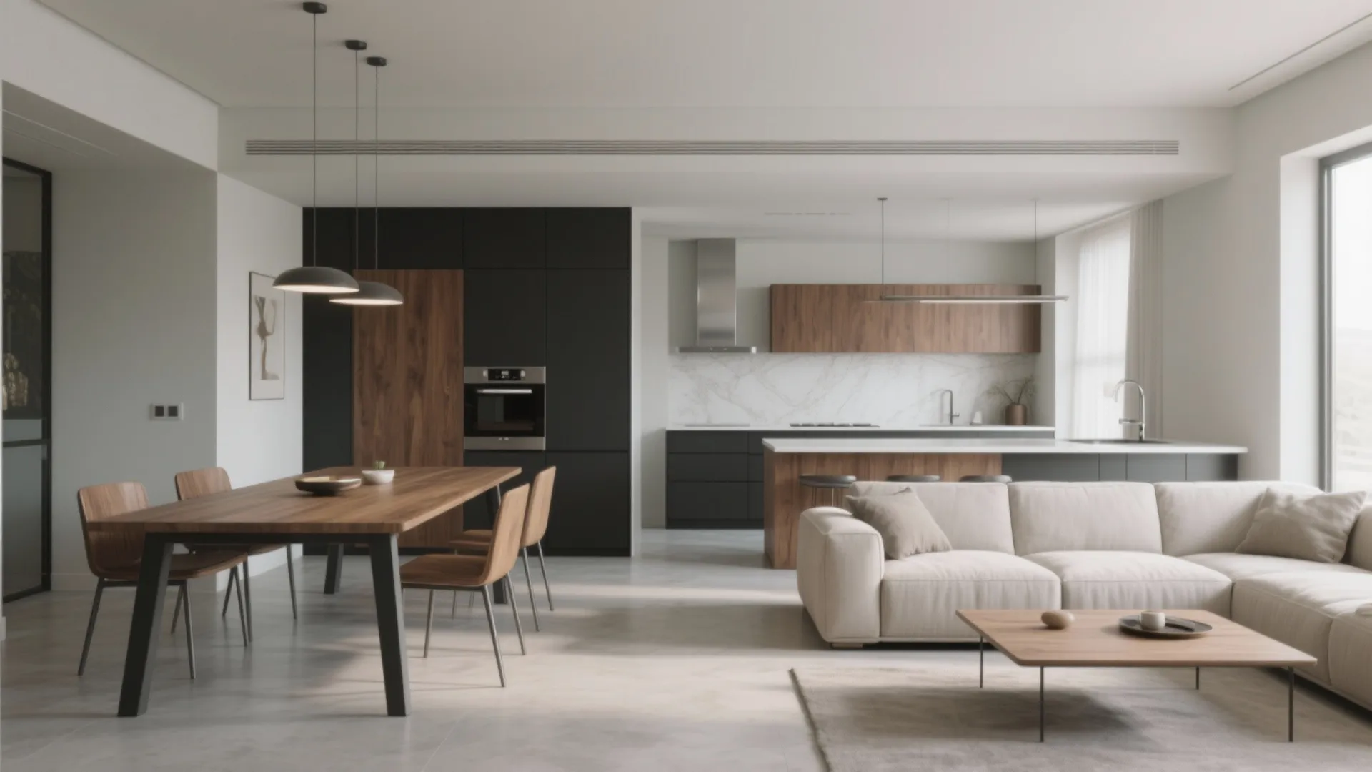 Light Greige That Balances Open‑Plan Chaos