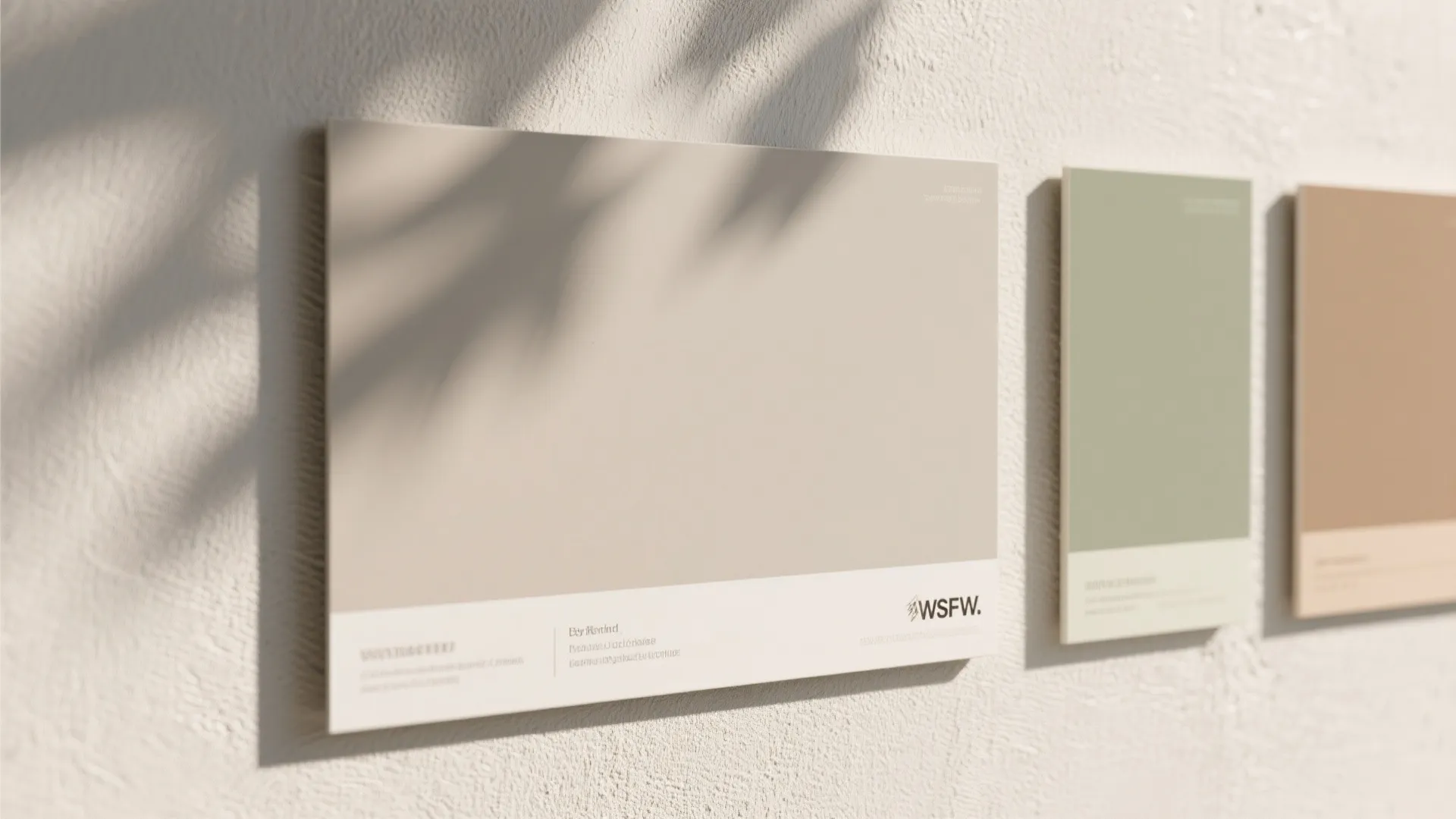 Calm color story with local light and dust in mind