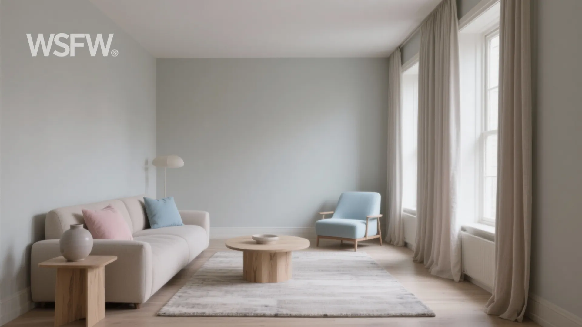 Greige Base with Chalky Pastels: Layered Lightness