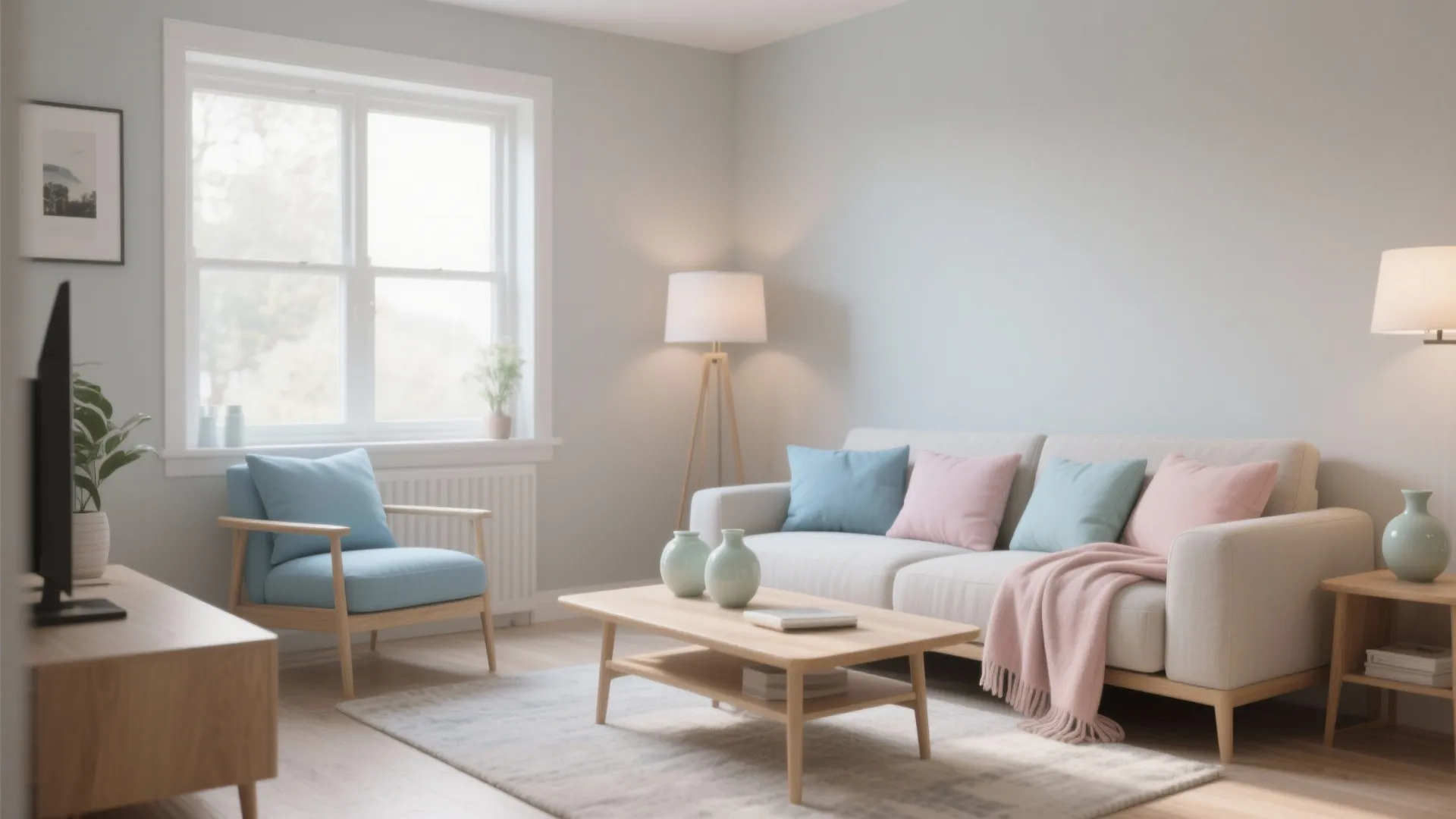 Greige Base + Pastel Accents