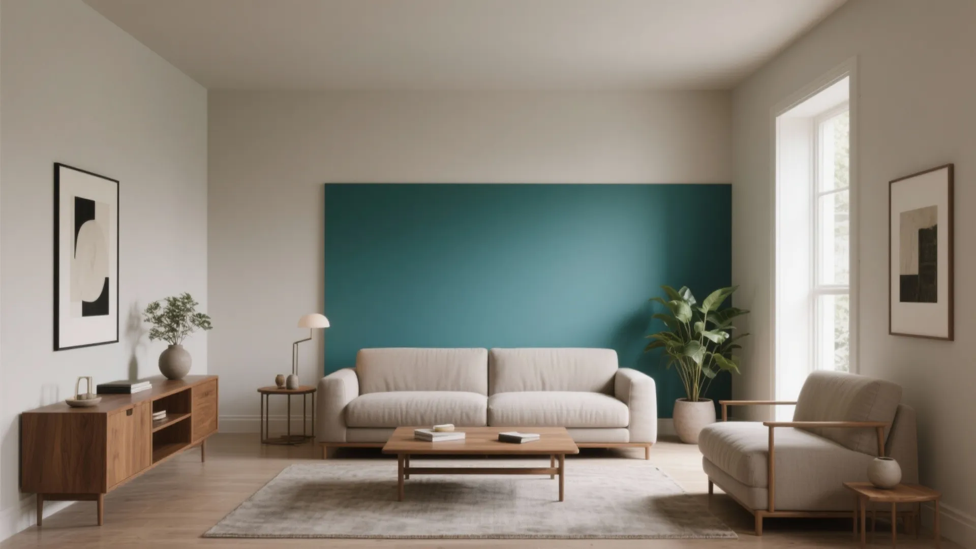 Balanced Neutrals with One Bold Accent