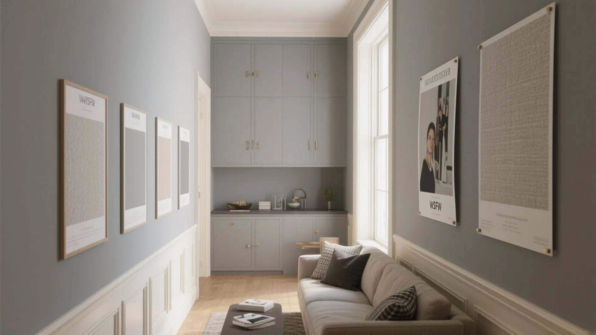 3. Greige with Cream for Transitional Spaces