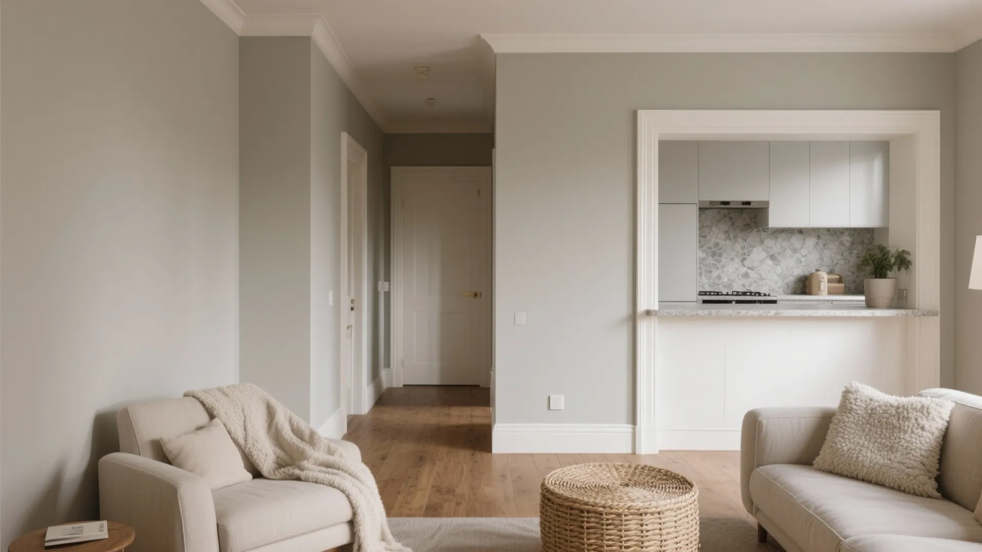 Soft Greige Walls for Instant Calm