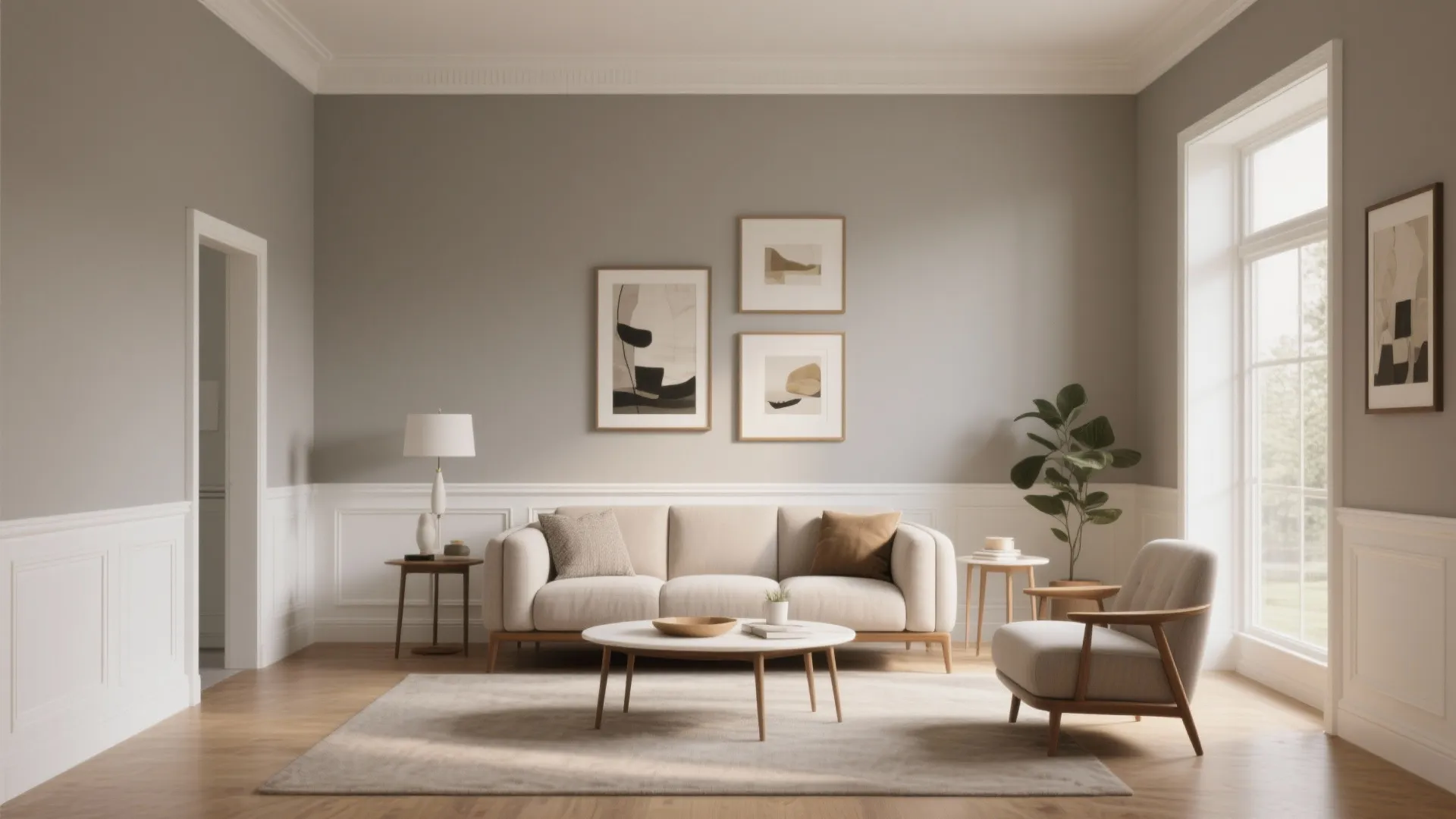2. Classic Cool Neutrals — Greige with Warm Undertones
