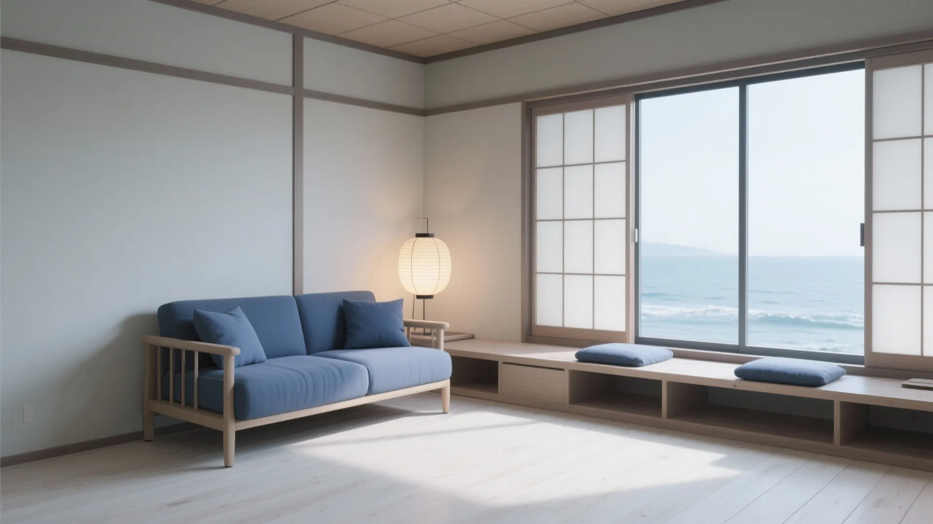 Tips 4: 海と山の光を借りる—日式風格の配色と素材で奥行きを作る（日式風格）