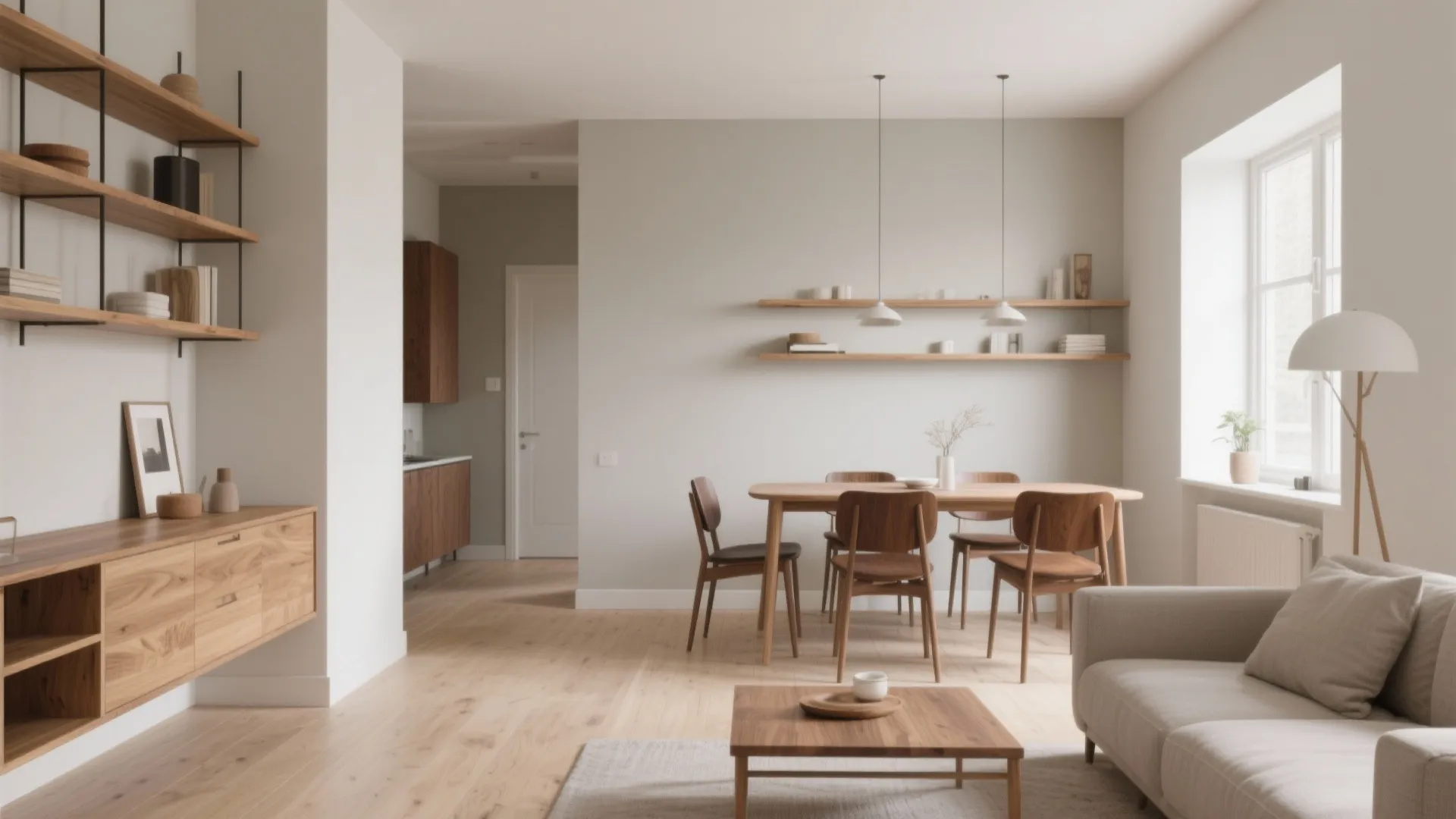 Greige with Natural Wood Tones