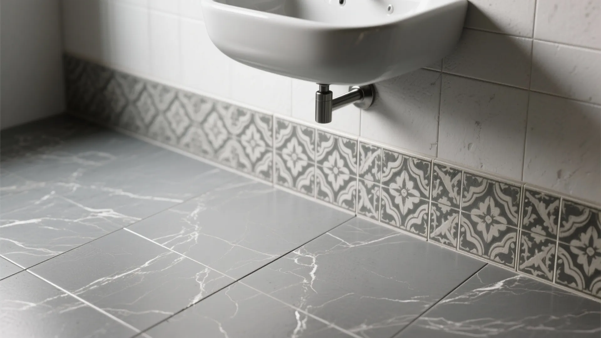 3. Pattern Play with Accent Tiles