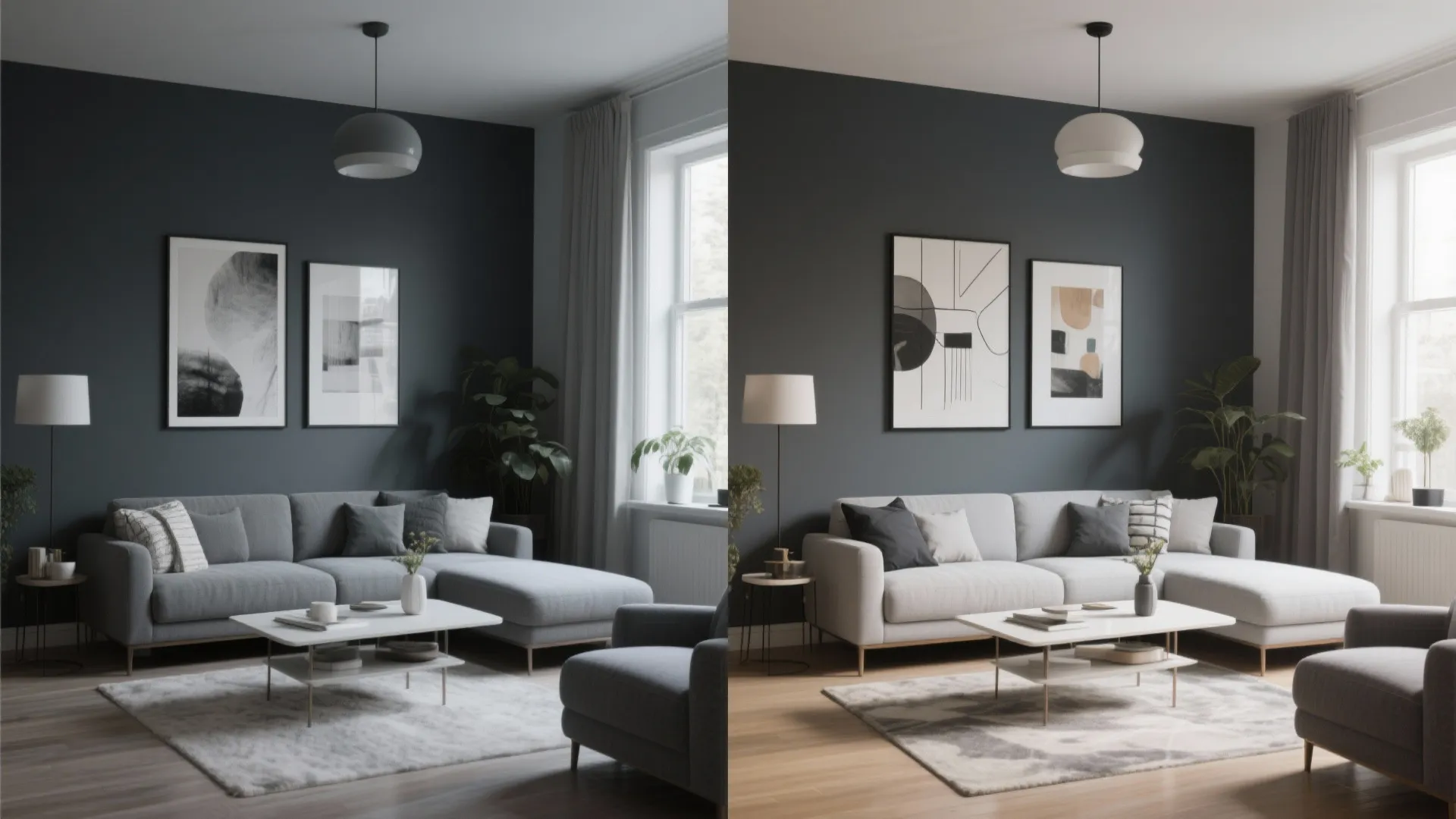 10. Statement Grey Accent Wall