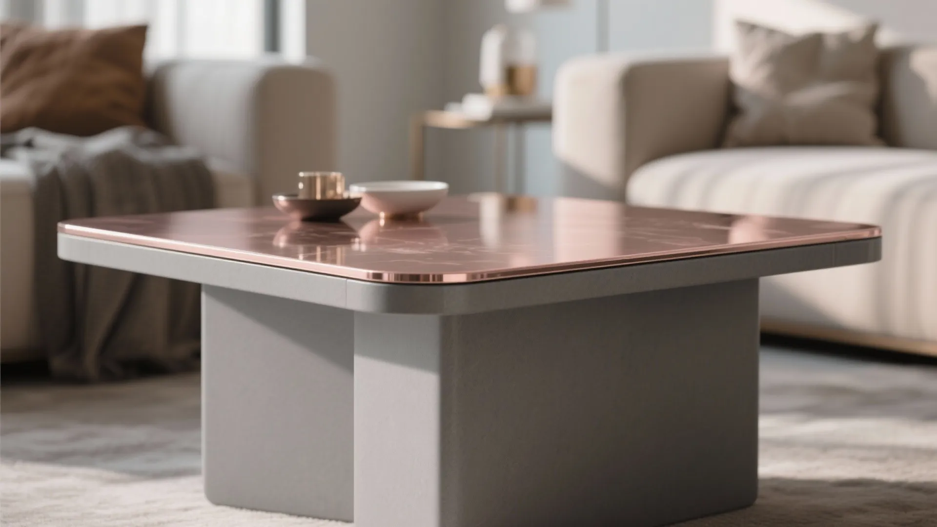 7. Mixed Finish Coffee Tables