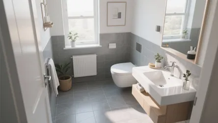 10 Grey Floor Tile Bathroom Ideas