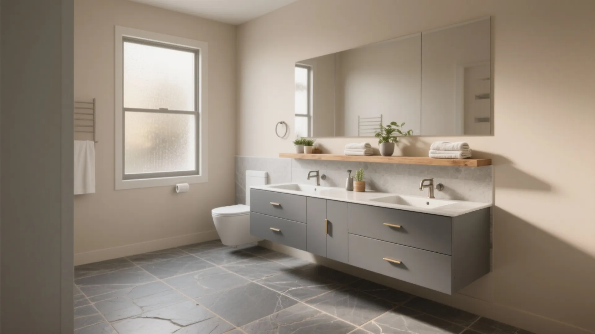 5 Grey and Beige Bathroom Ideas: Timeless grey and beige bathroom ideas with practical tips from a seasoned designer