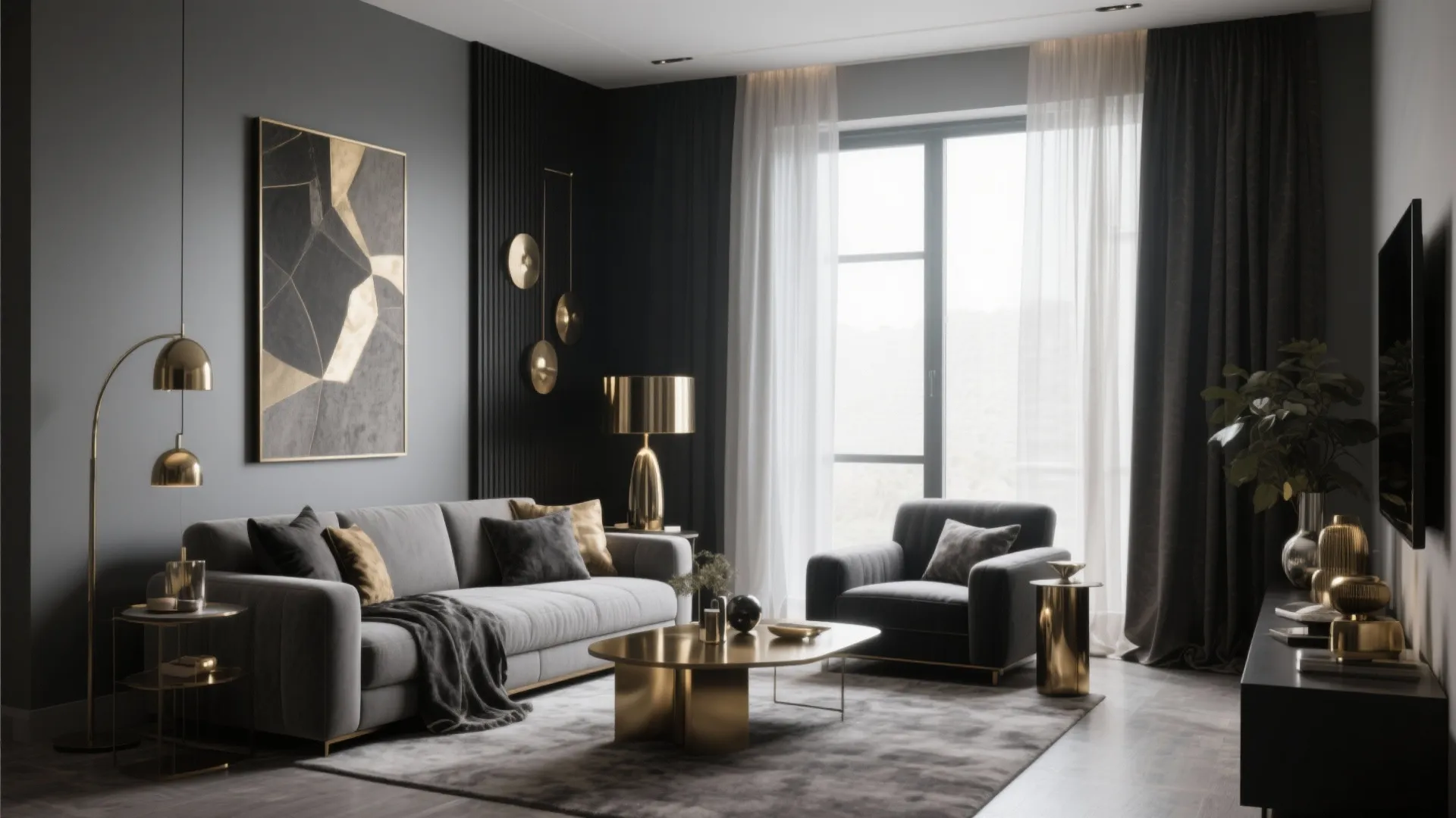10 Grey, Black & Gold Living Room Ideas: Elegant & Modern Inspirations for a Striking Space