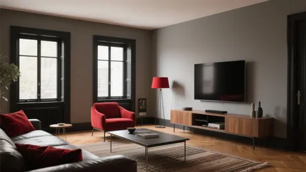 Grey Black and Red Living Room Ideas: 5 Bold Looks