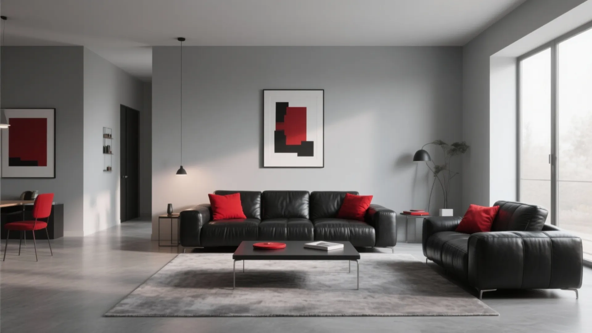 10 Grey, Black & Red Living Room Ideas: Creative Ways to Style a Grey, Black, and Red Living Room with Personality