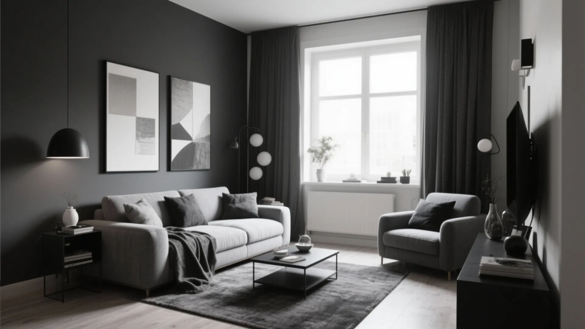 10 Grey Black and White Living Room Ideas: Stylish Monochrome Inspirations from My Interior Design Experience