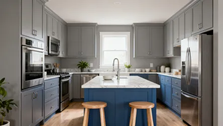 Grey and Blue Kitchen Design: 5 Smart Ideas