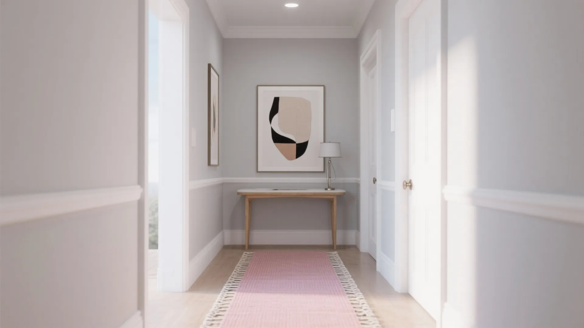 Light Grey + Blush Pink