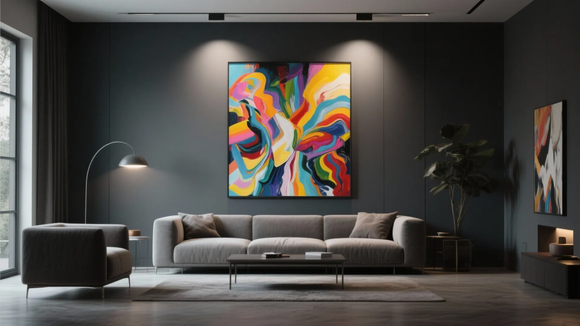 7. Grey with Bold Artwork