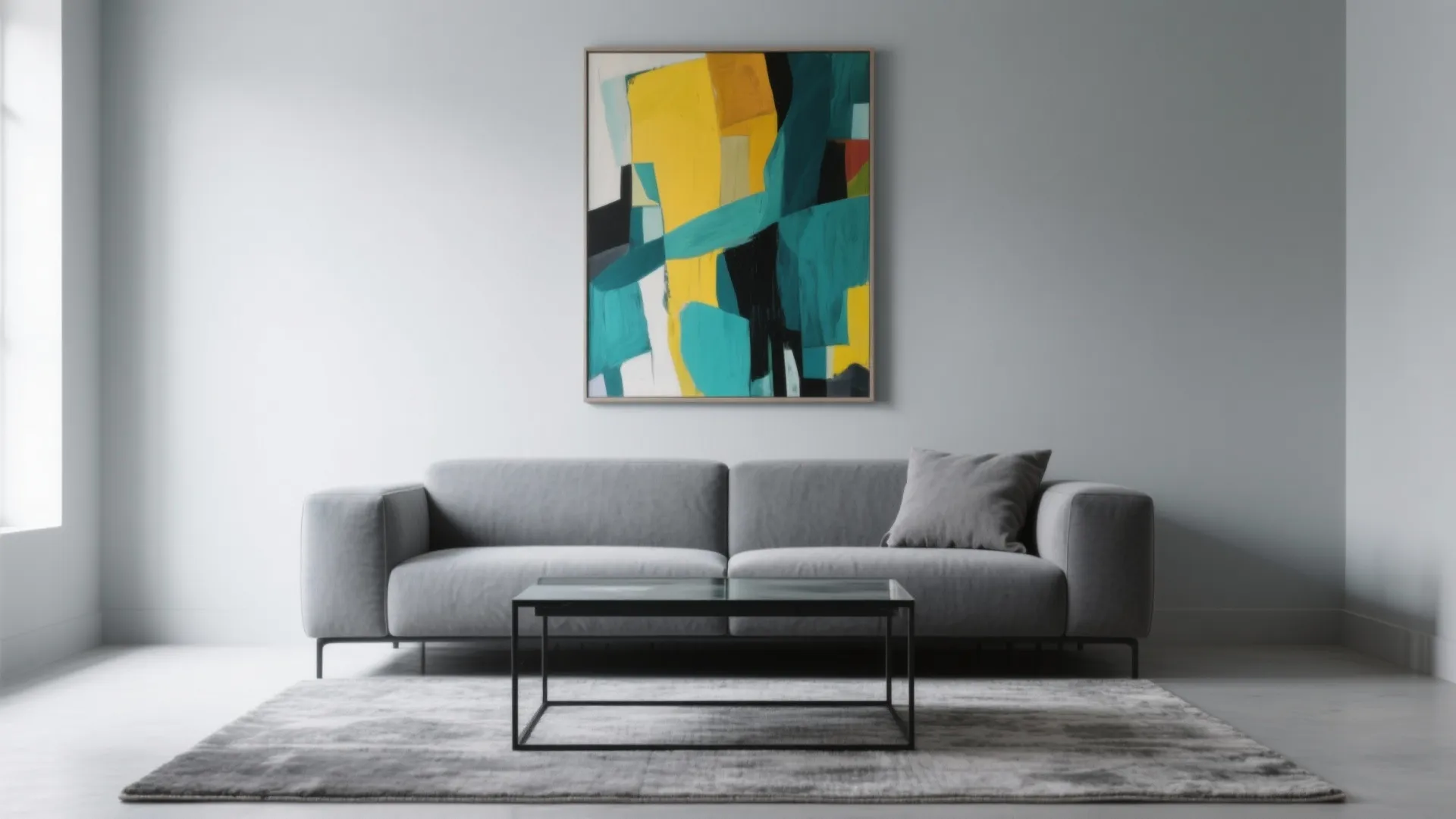 Monochrome Grey with Bold Art Punch