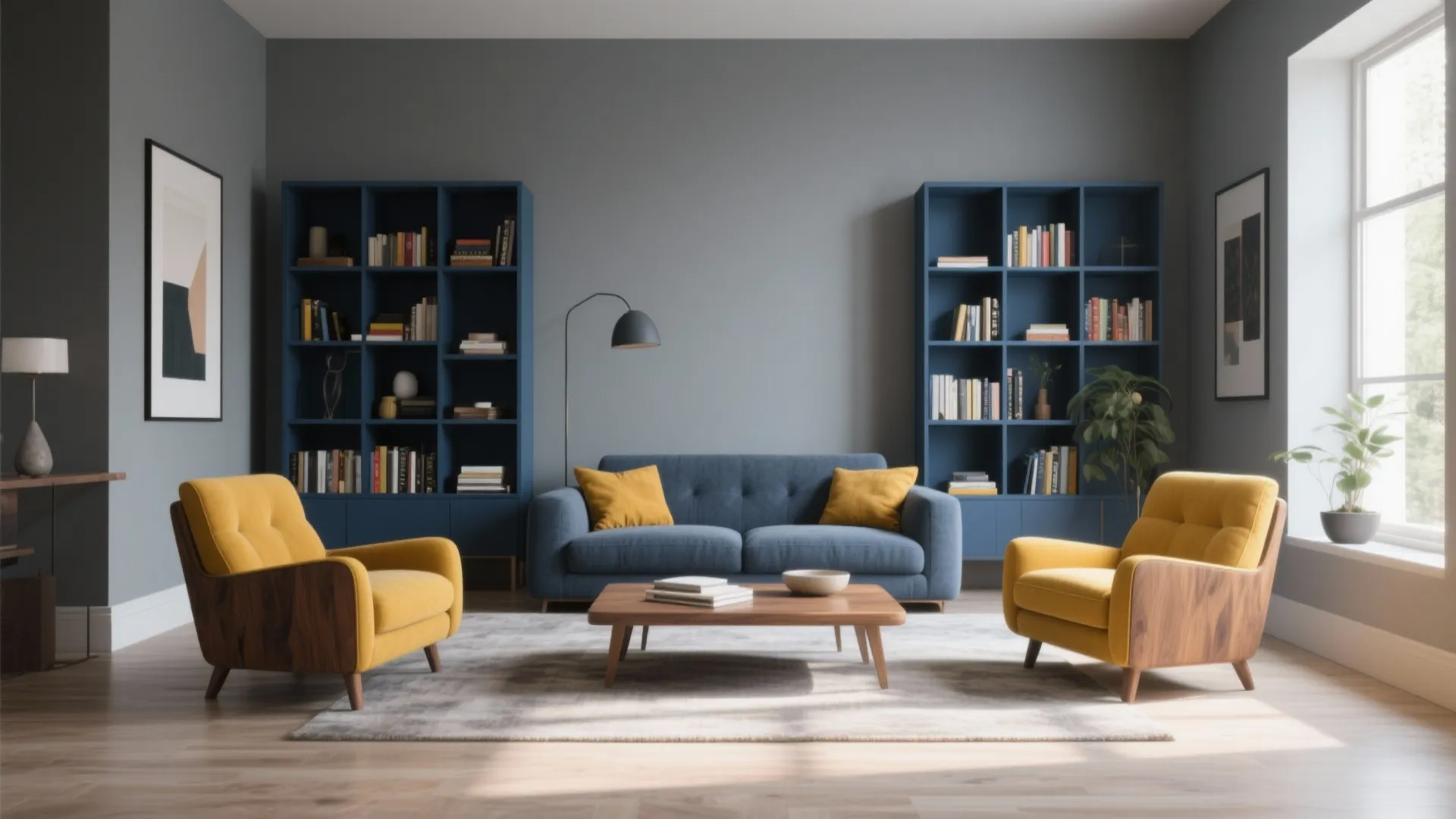 Grey with Bold Contrasts