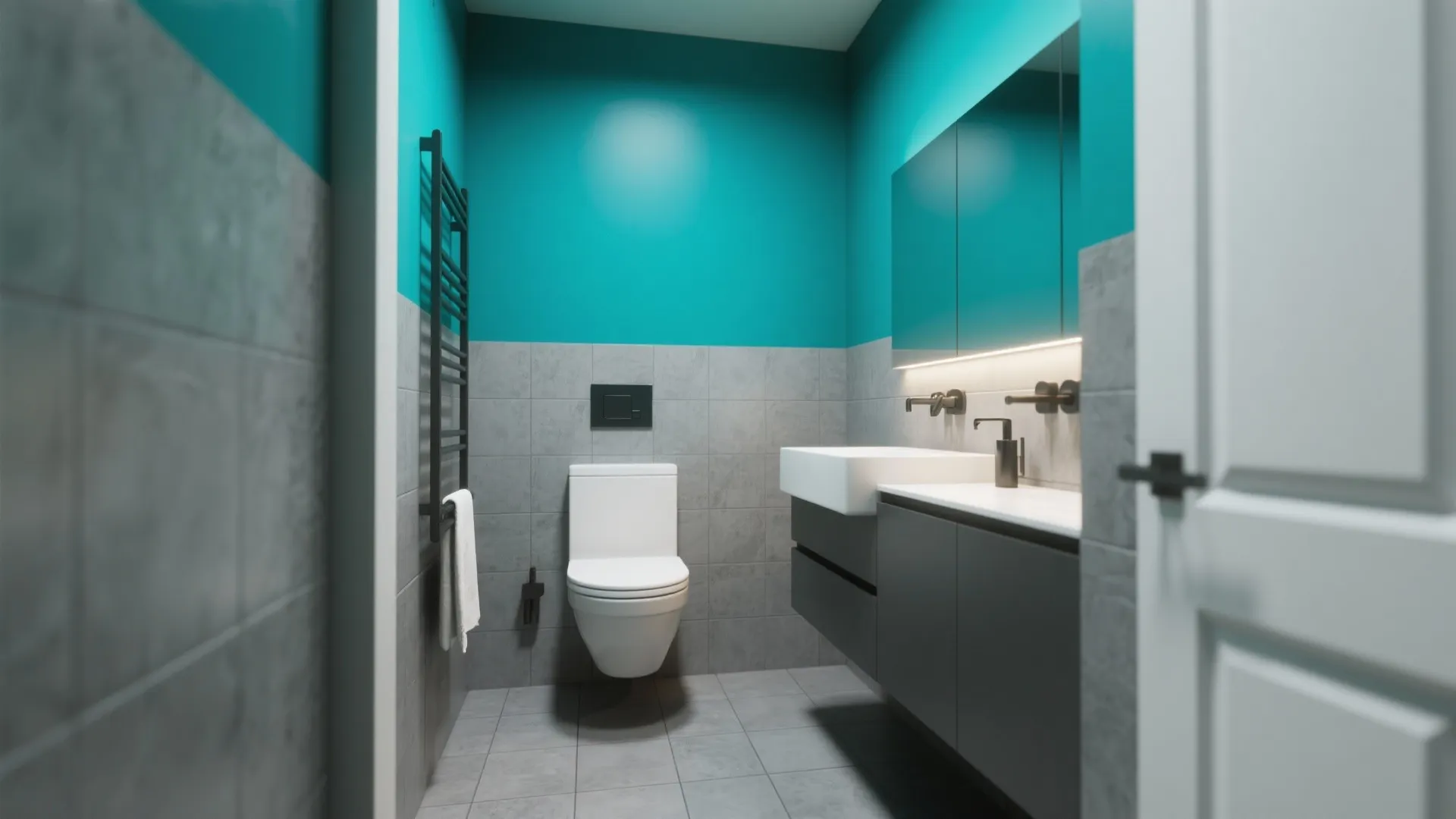 10. Contrast with bold walls