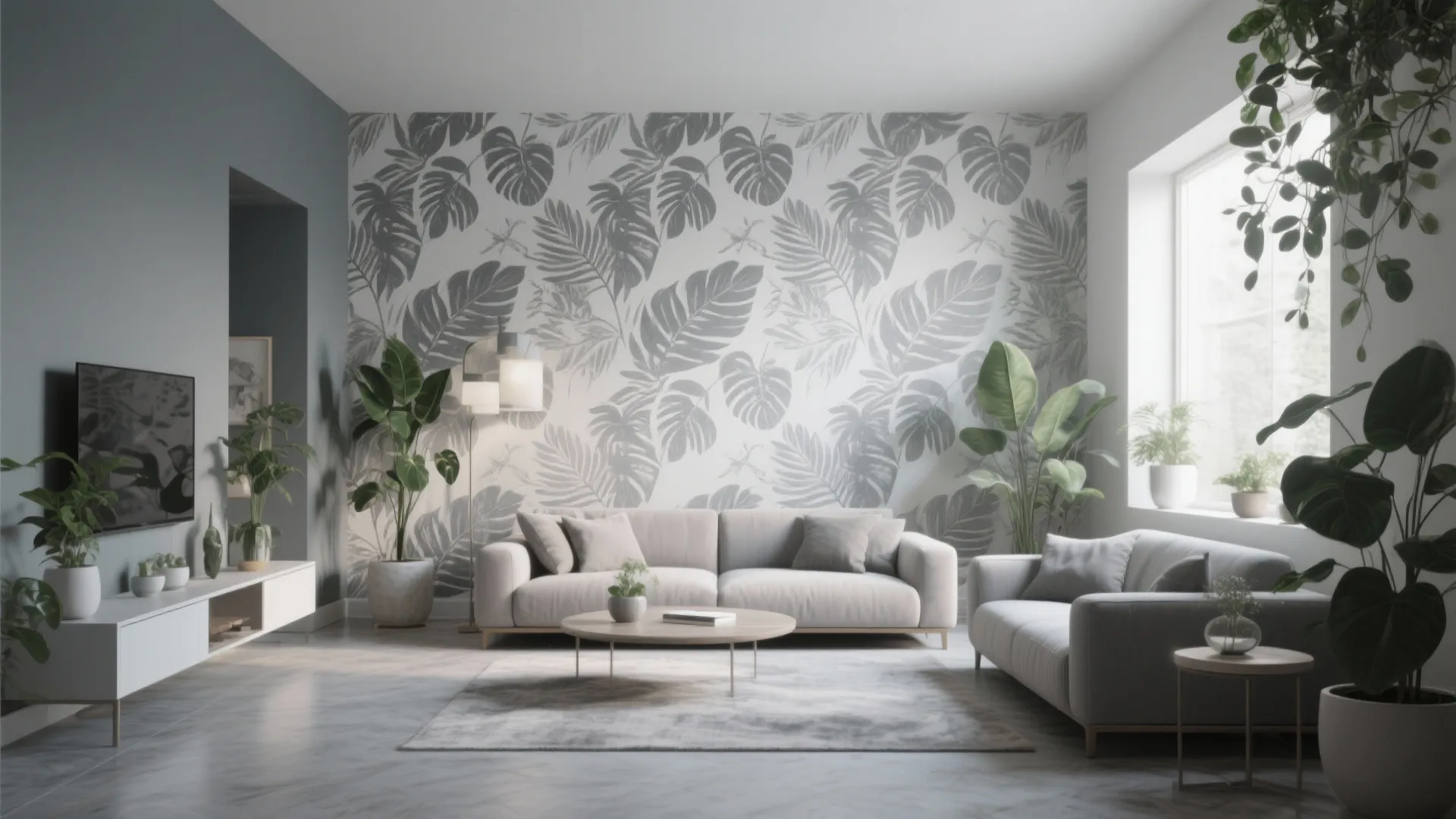 Grey Botanical Prints