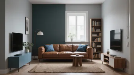 Grey, Brown & Blue Living Room: 5 Small-Space Inspirations