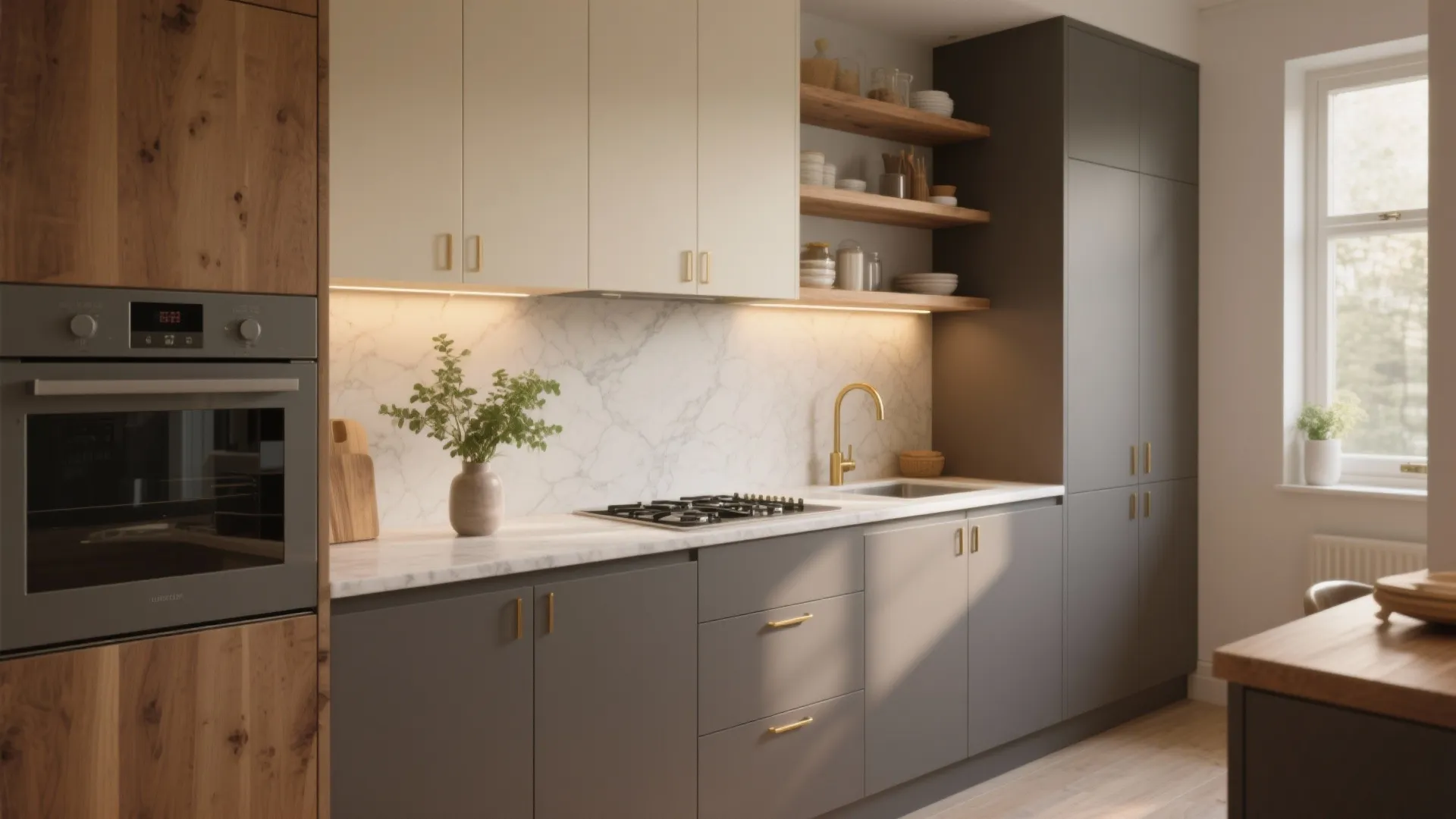 5 Grey Brown Kitchen Cabinet Ideas: Small-space friendly grey brown kitchen cabinet inspirations from a pro designer