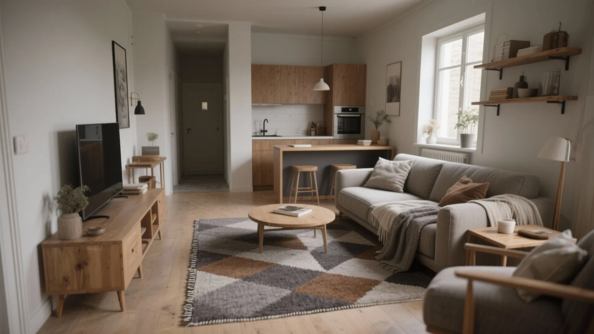 5 Grey and Brown Rug Ideas: Smart living room rug ideas combining grey and brown tones for small spaces