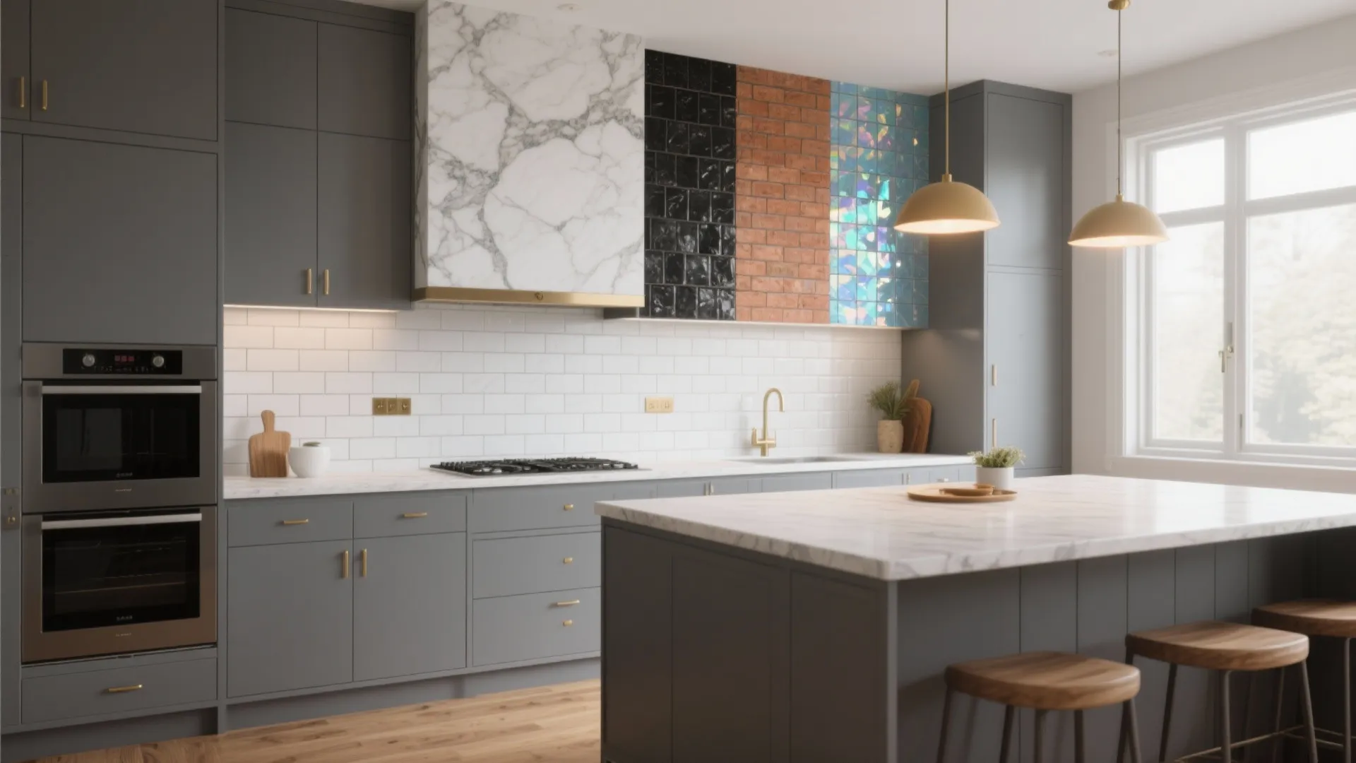 5 Kitchen Backsplash Ideas for Grey Cabinets: Creative, practical backsplash inspirations that make grey cabinets sing in small and large kitchens