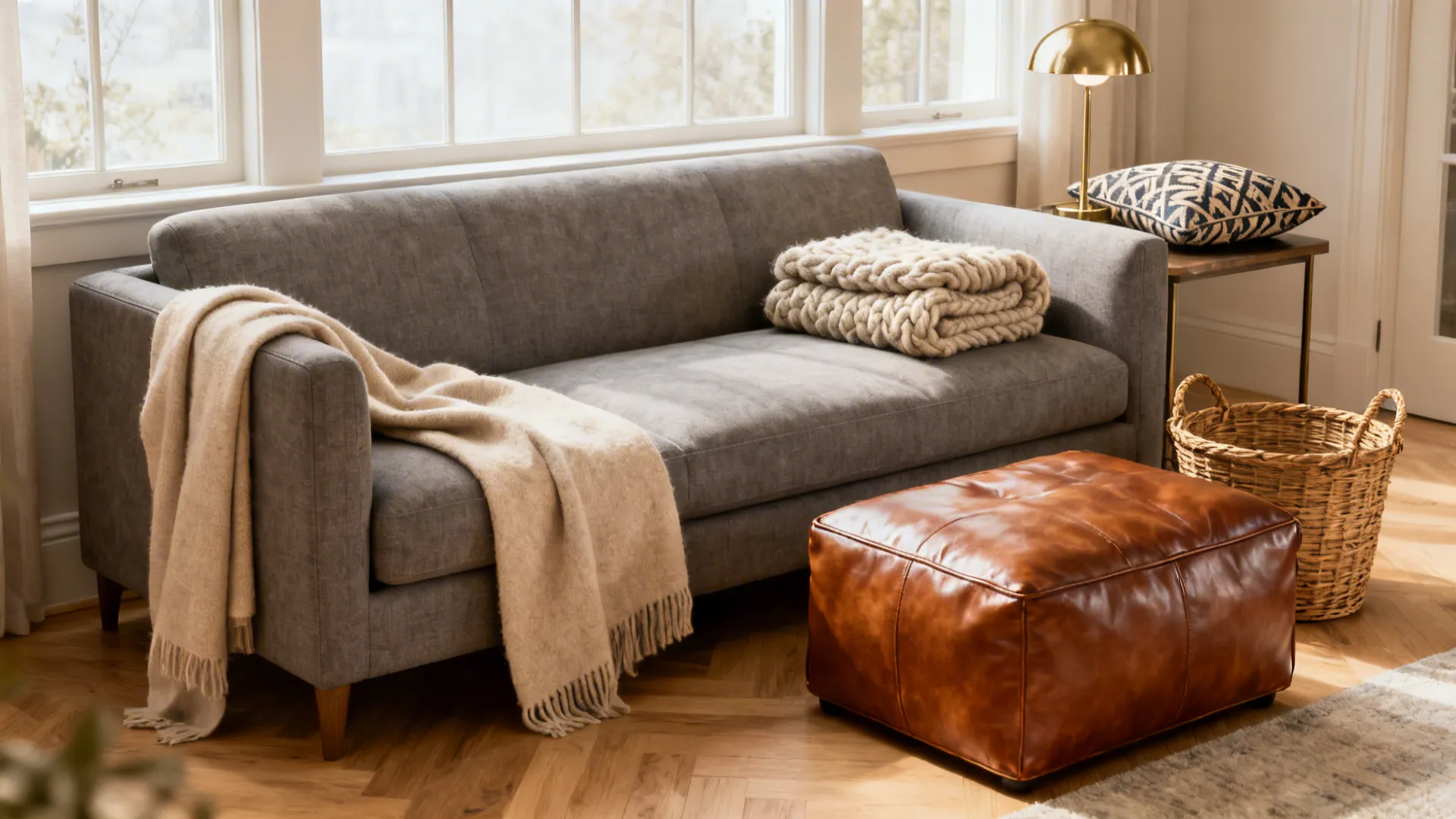5 Living Room Ideas with a Grey Couch