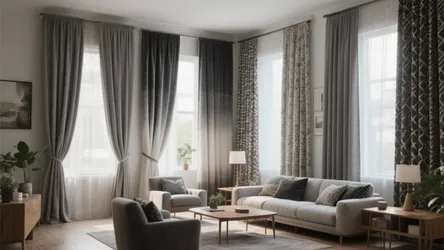 10 Grey Curtain Ideas for Living Room