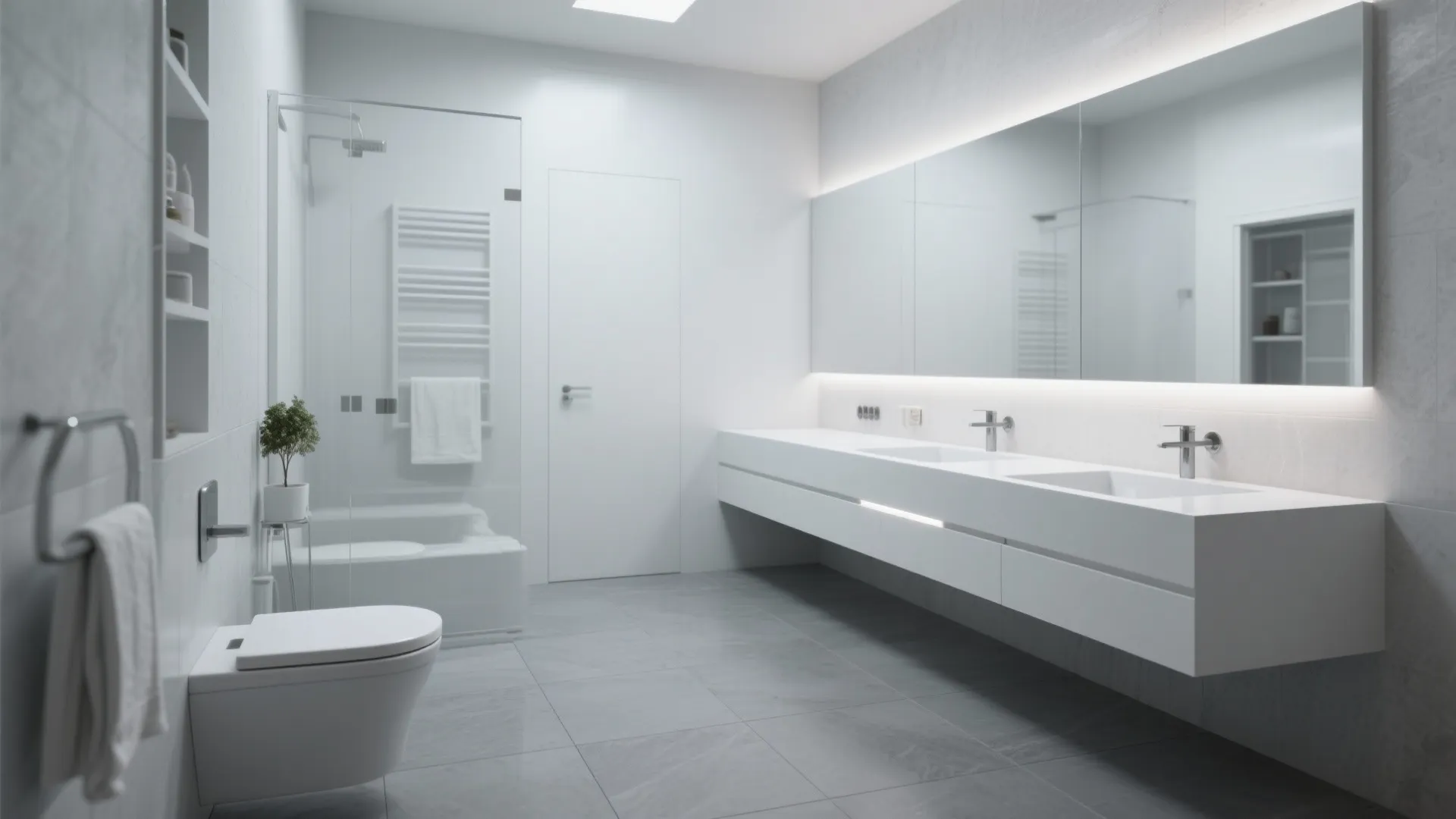 4. Floating Vanities for Airy Feel