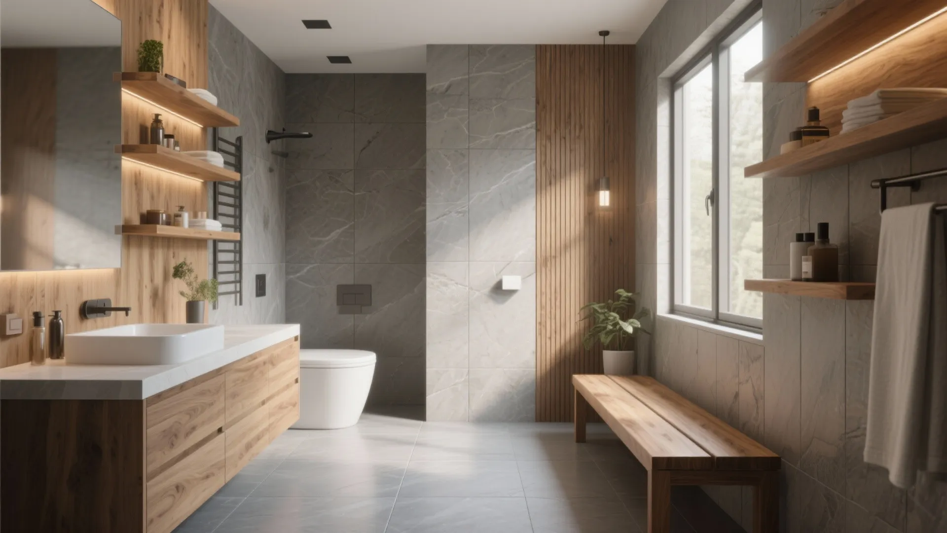 1. Warm It Up with Wooden Accents