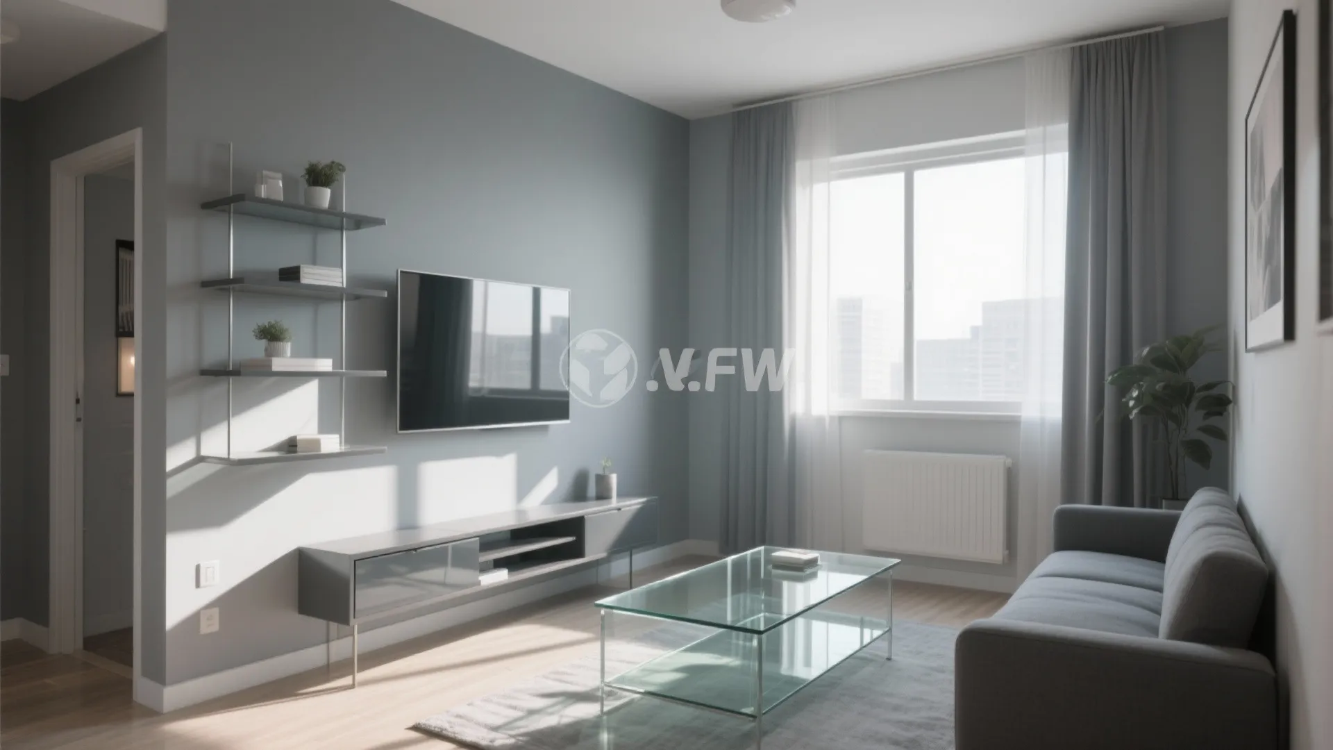 7. Grey and Glass Elements