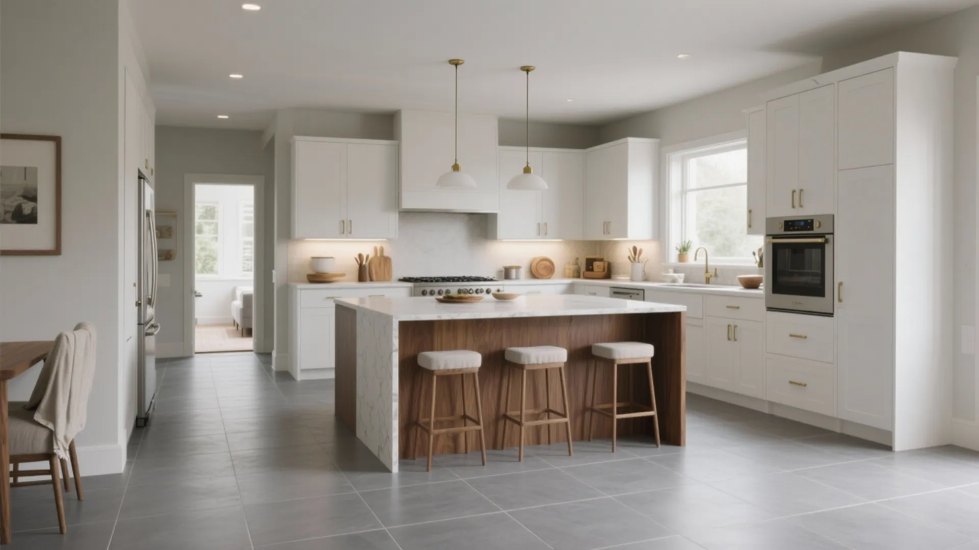 Grey Kitchen Floor Tiles: Modern Function Meets Style: 1 Minute to Smart Flooring Decisions for Every Kitchen