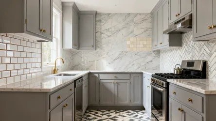 5 kitchen tile ideas with grey cabinets