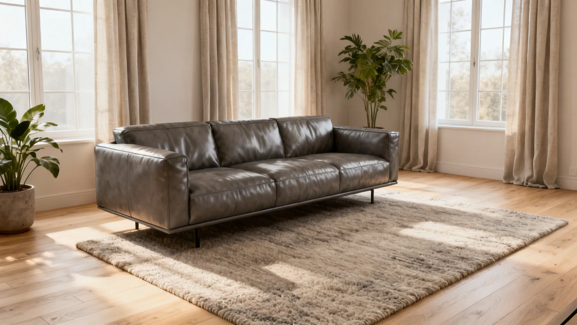 5 Living Room Ideas with a Grey Leather Couch