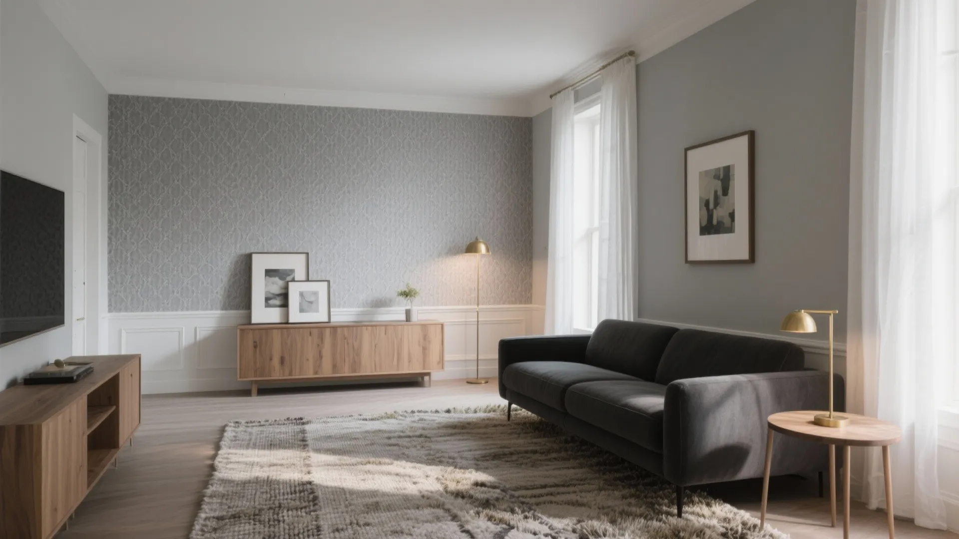 Grey Living Room Wallpaper: Stylish Choices For Modern Spaces: 1 Minute to Elevate Your Space with On-Trend Grey Living Room Wallpaper Ideas